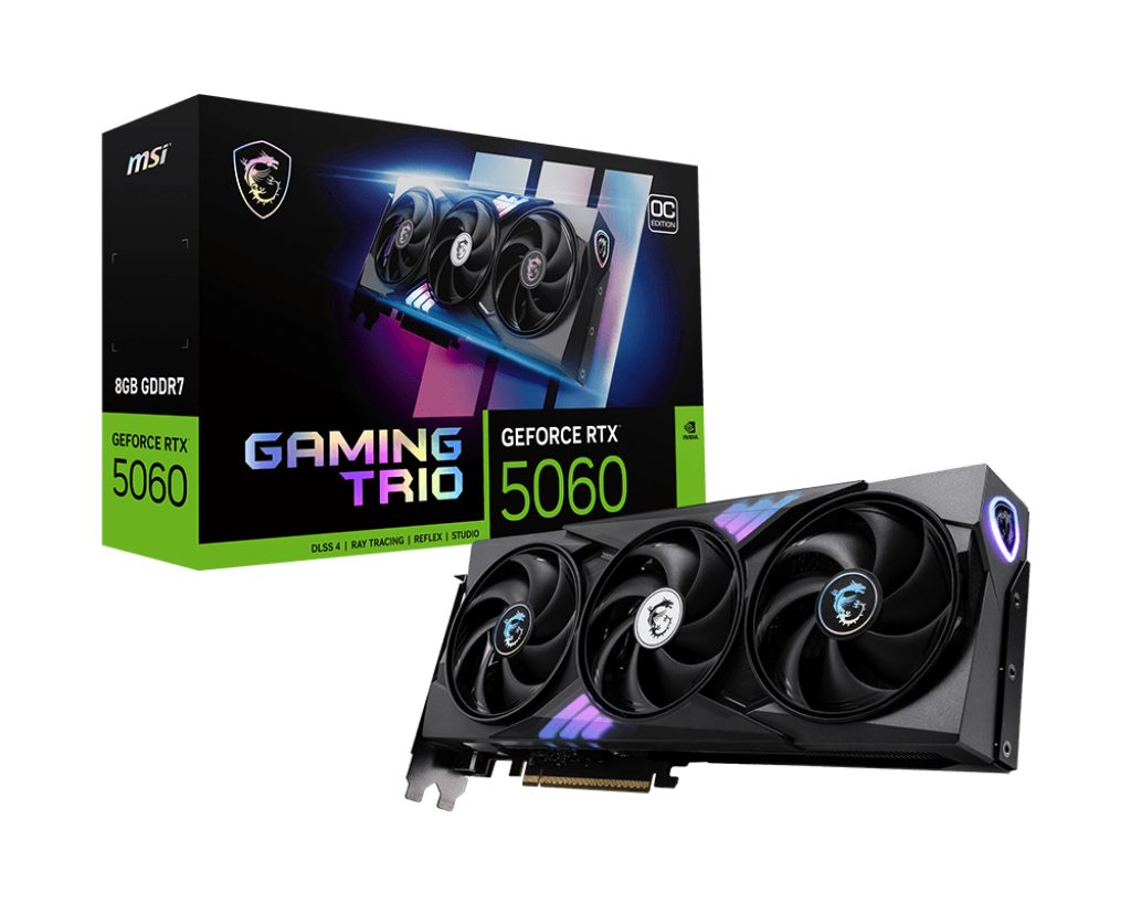 MSI GeForce RTX™ 5060 8G GAMING TRIO OC - Graphics Card
