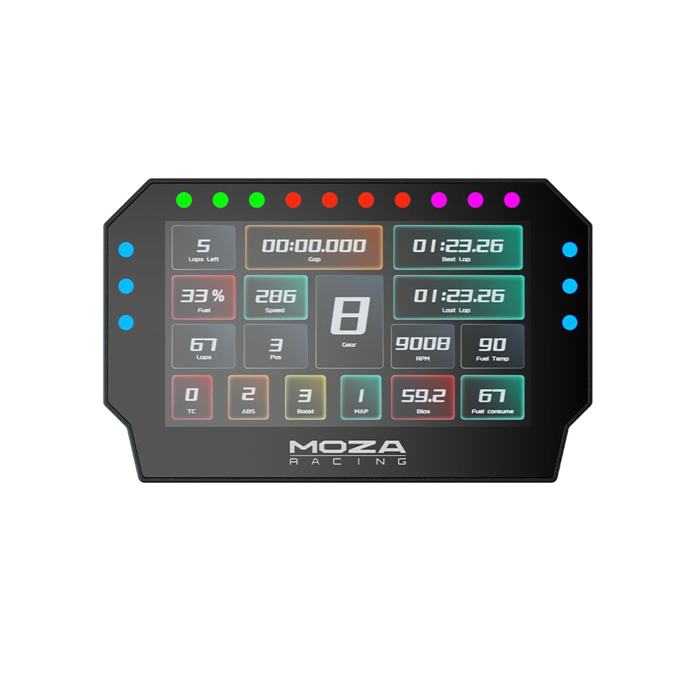 MOZA CM2 HD Racing Dashboard Display with 5 MOZA CM2 HD Racing Dashboard Display with 5