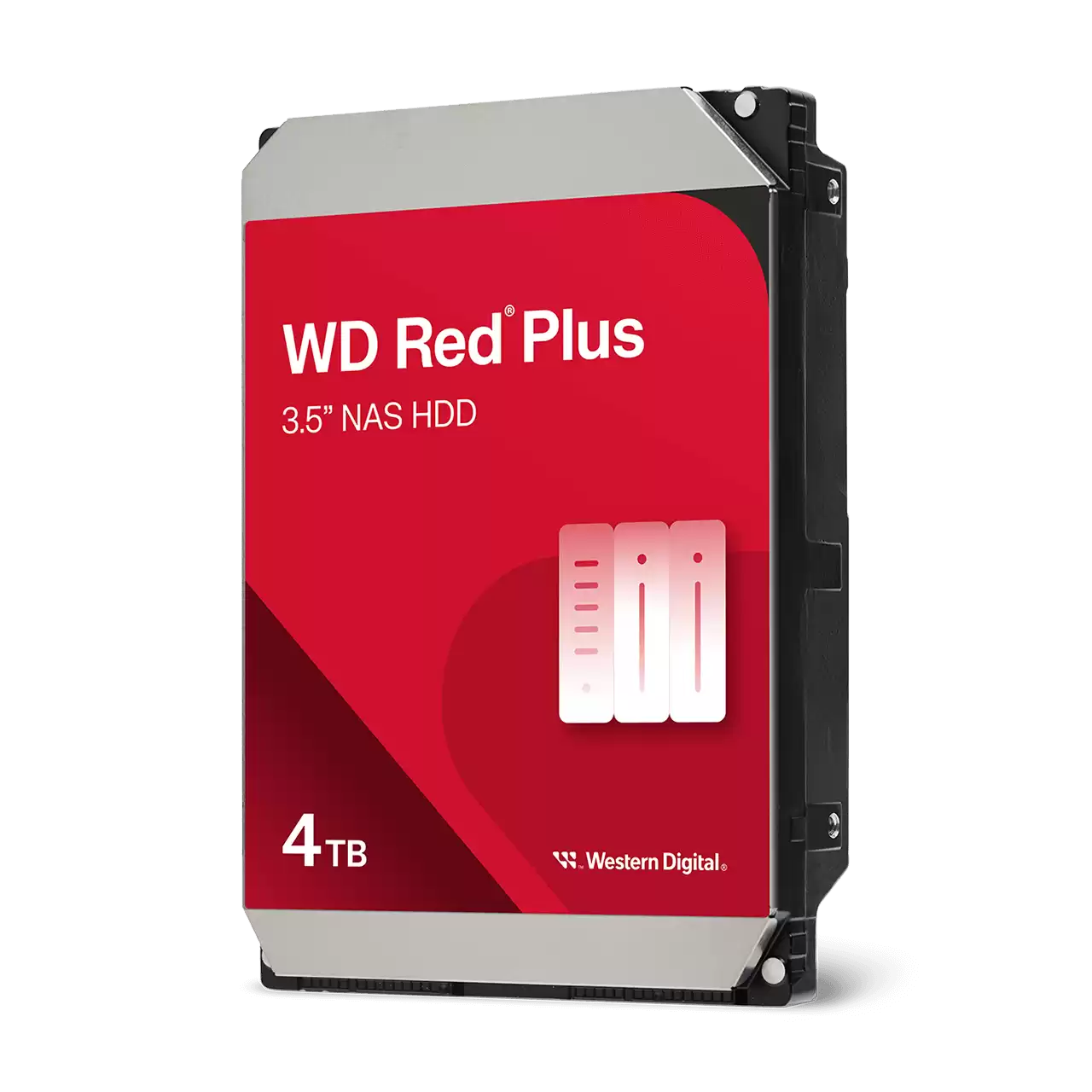 Western Digital 4TB WD Red Plus NAS Internal Hard Drive HDD 5400 RPM 256MB Cache