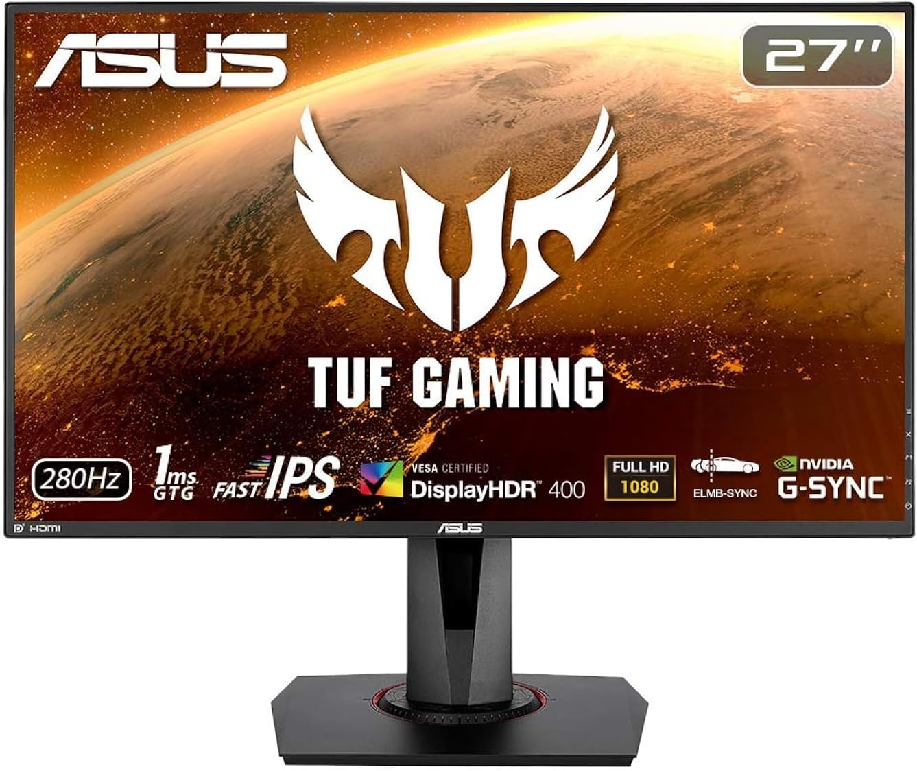 ASUS TUF Gaming VG279QM  27 inch FullHD (1920 x 1080), Fast IPS, 280Hz Gaming Monitor