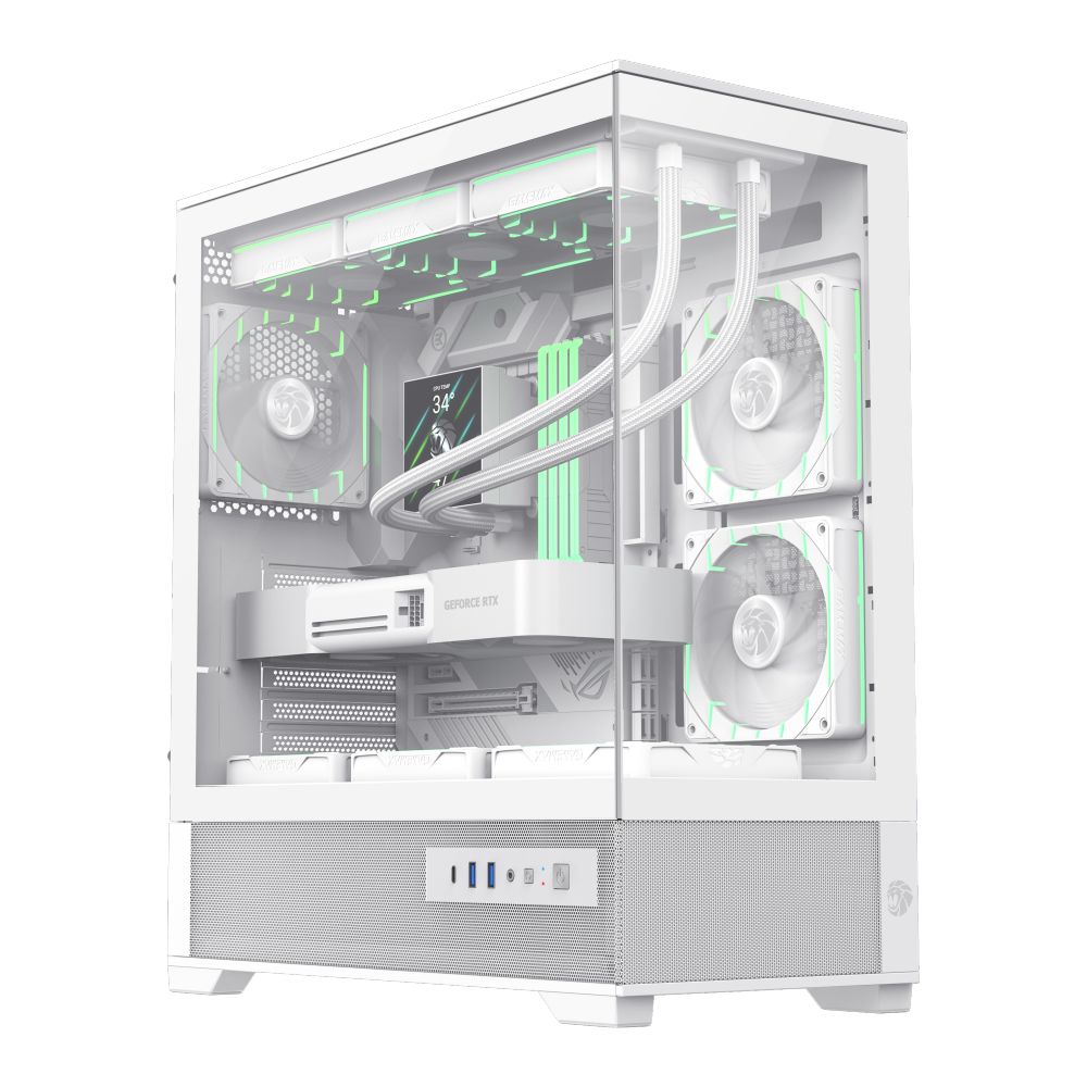 GAMEMAX VISTA 2 AW (WHITE) ATX GAMING CASE