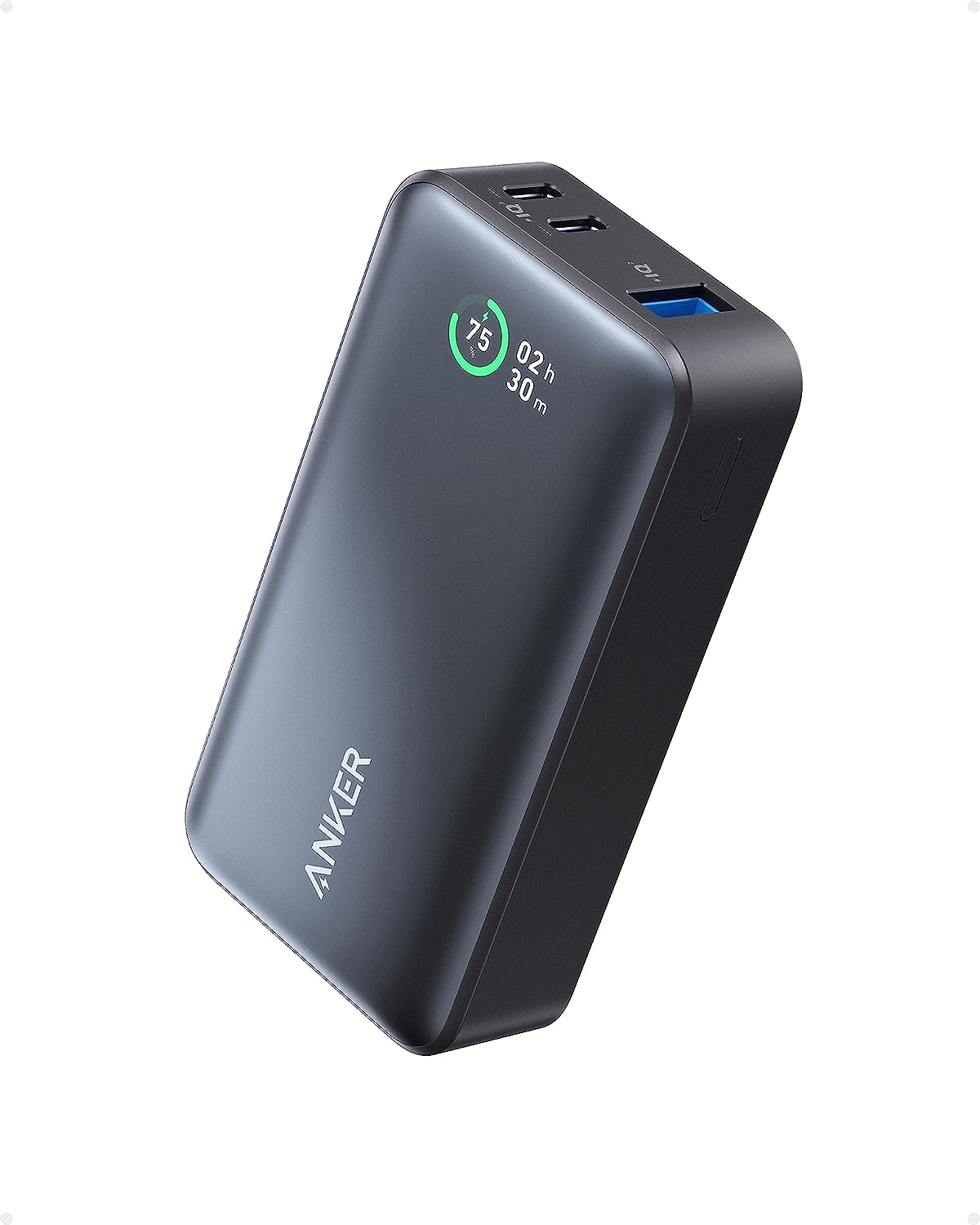 Anker Power Bank A1256H31 533 Power IQ 3.0 Portable Charger with PD 30W , 10,000mAh Battery