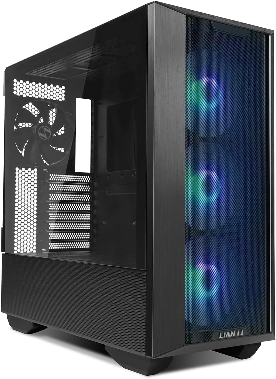 Lian Li LANCOOL 3 (3R-X) MESH ARGB ATX Mid Tower 4x140mm Fans (Black) Gaming Case