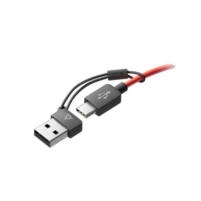 Poly Blackwire 3325 Stereo Microsoft Teams Certified USB-C Headset +3.5mm Plug +USB-C/A Adapter
