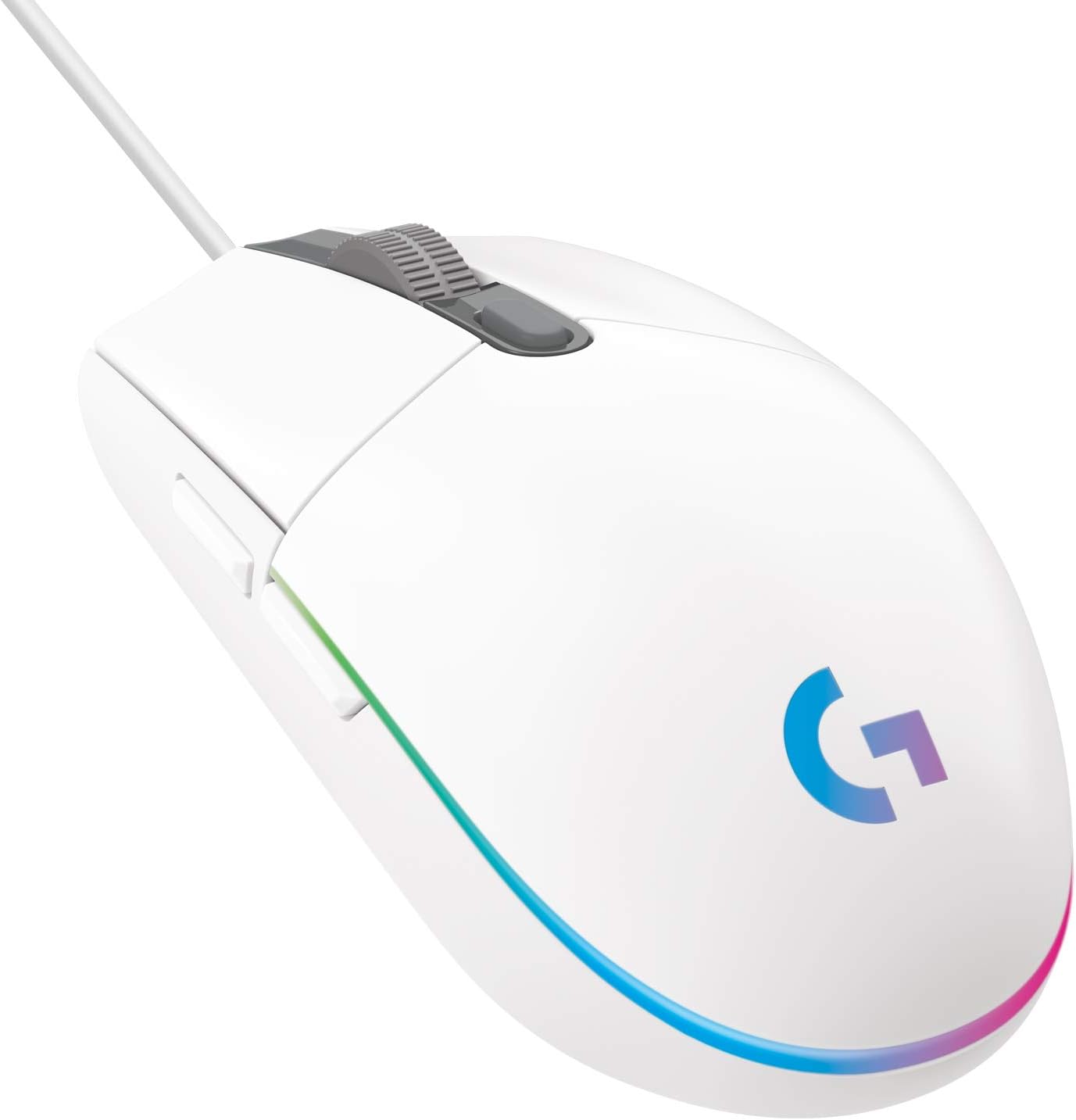 Logitech G203 Wired Gaming Mouse ( white / blue / black )
