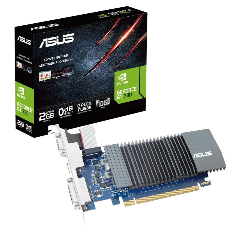 ASUS GeForce® GT 730 2GB GDDR5 low-profile graphics card