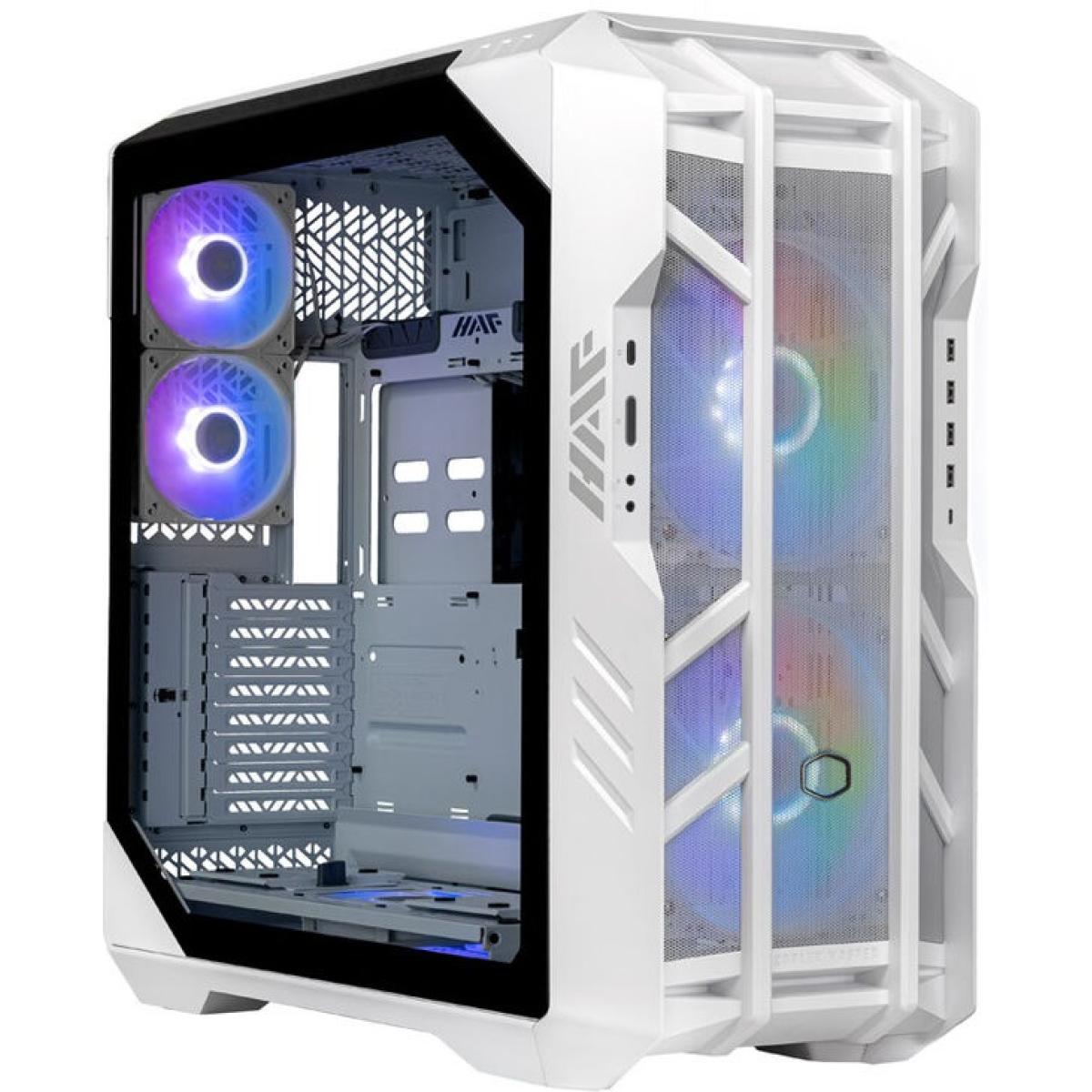 COOLER MASTER HAF 700 ARGB (White) Full-Tower Mesh Tempered Glass Gaming Case