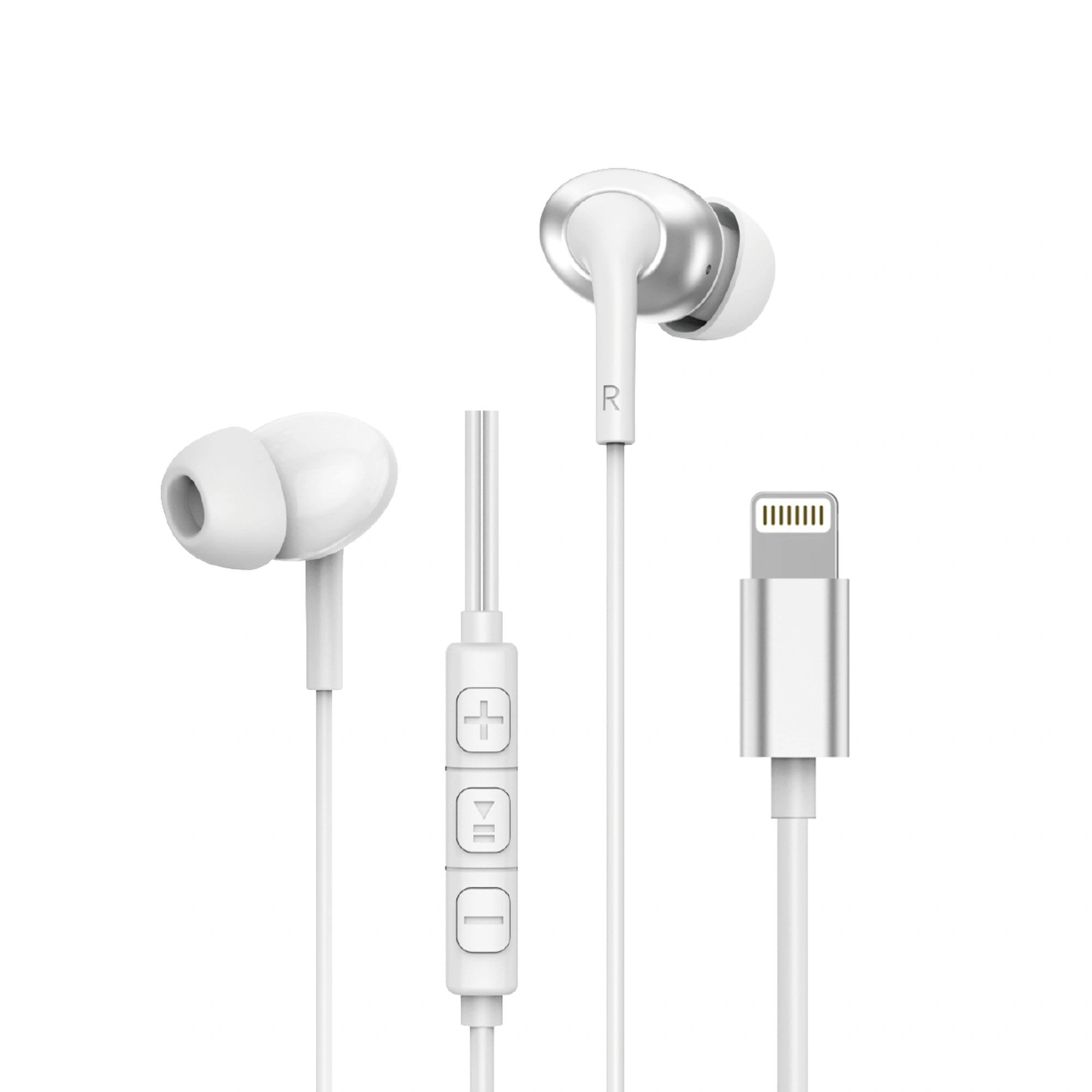 WIWU EARBUDS 1.2M HF SOUND LIGHTINING - WHITE