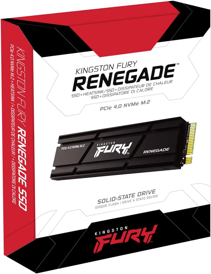 Kingston FURY Renegade 4TB PCIe 4.0 NVMe M.2 SSD FOR PC / PS5 WITH Heatsink