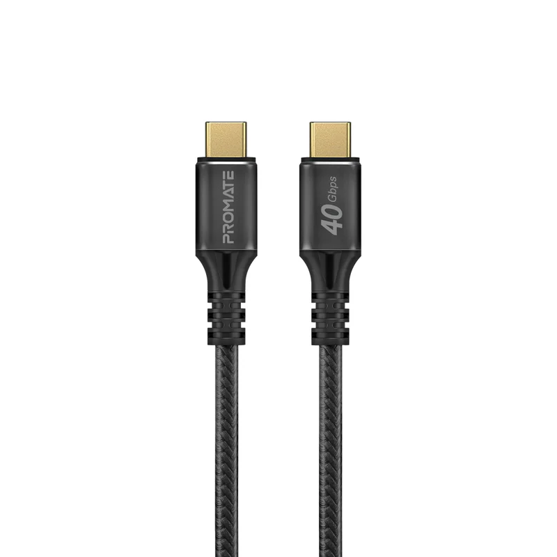 Promate powerbolt240-2M 240W Super Speed Fast Charging USB-C Cable - Black