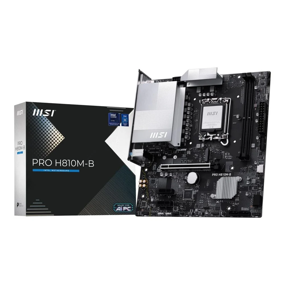 MSI PRO H810M-B Intel® Core™ Ultra Processors (Series 2) LGA 1851 Motherboard