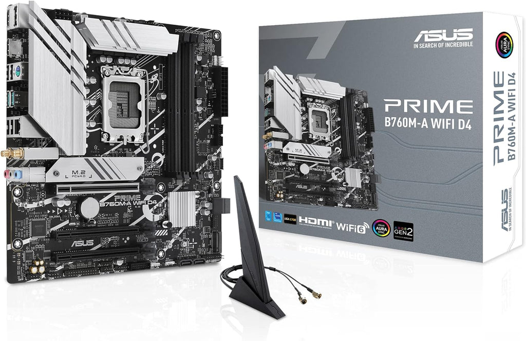ASUS PRIME B760M-A WIFI D4 (13th and 12th Gen) LGA 1700 mATX