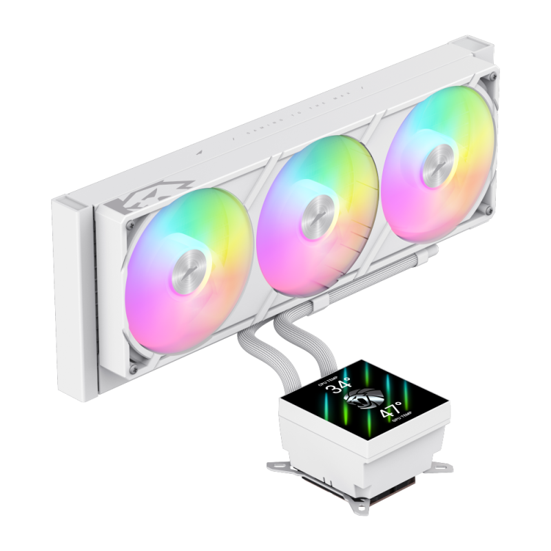 GAMEMAX GLACIER 360 WH LIQUID CPU COOLER WHITE GAMEMAX GLACIER 360 WH LIQUID CPU COOLER WHITE