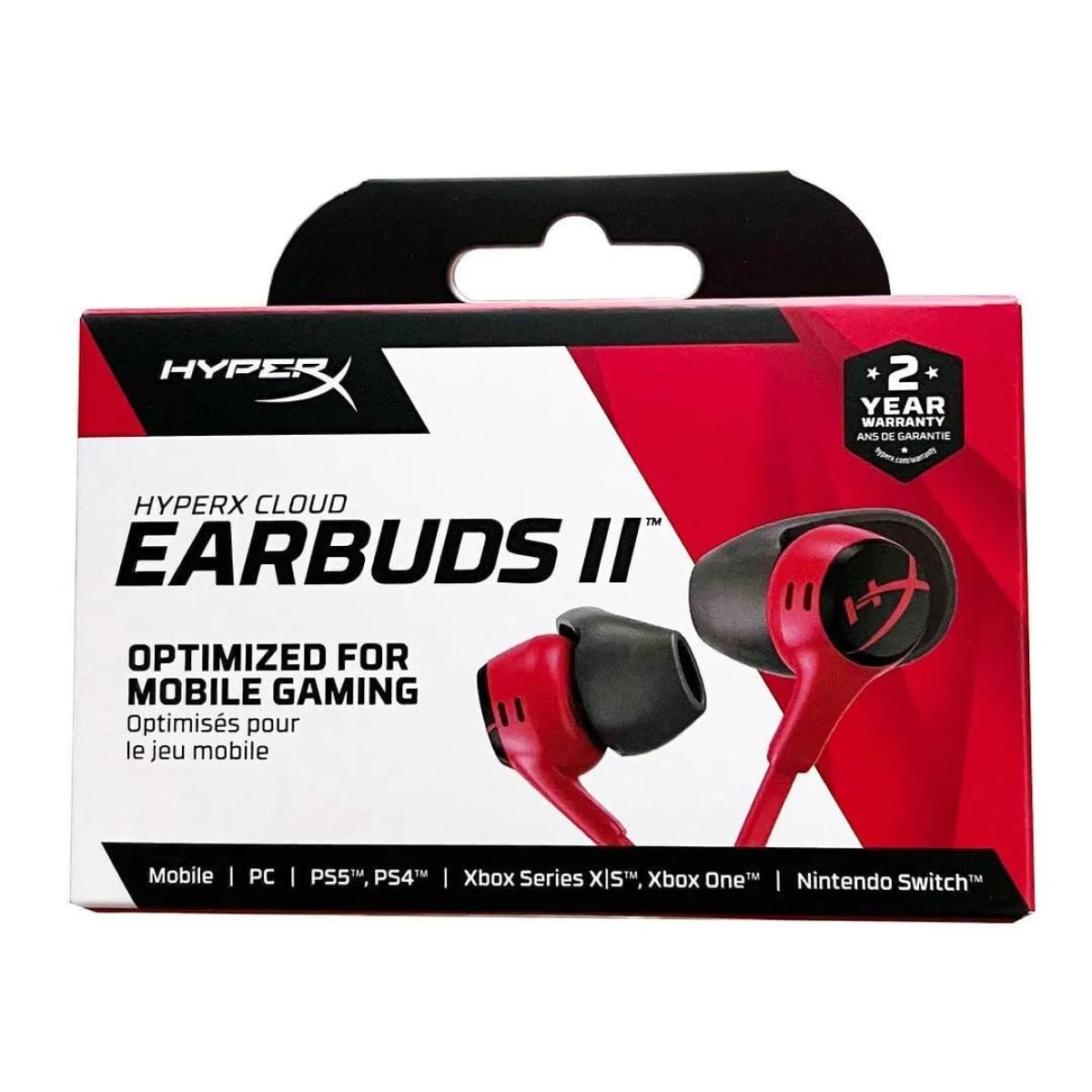 HyperX Cloud Earbuds II - Gaming Headphones with Mic