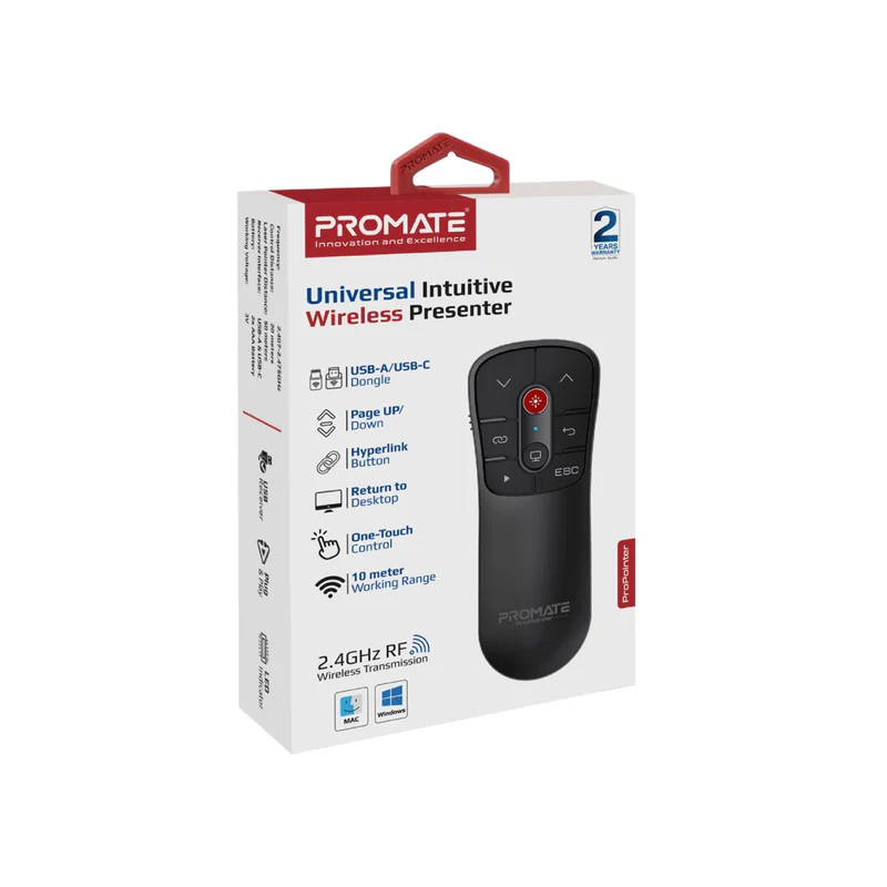 Promate PROPOINTER Universal Intuitive Wireless Presenter