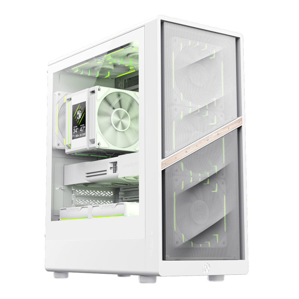 GAMEMAX AERIS 330 MW (WHITE) MATX GAMING CASE GAMEMAX AERIS 330 MW (WHITE) MATX GAMING CASE