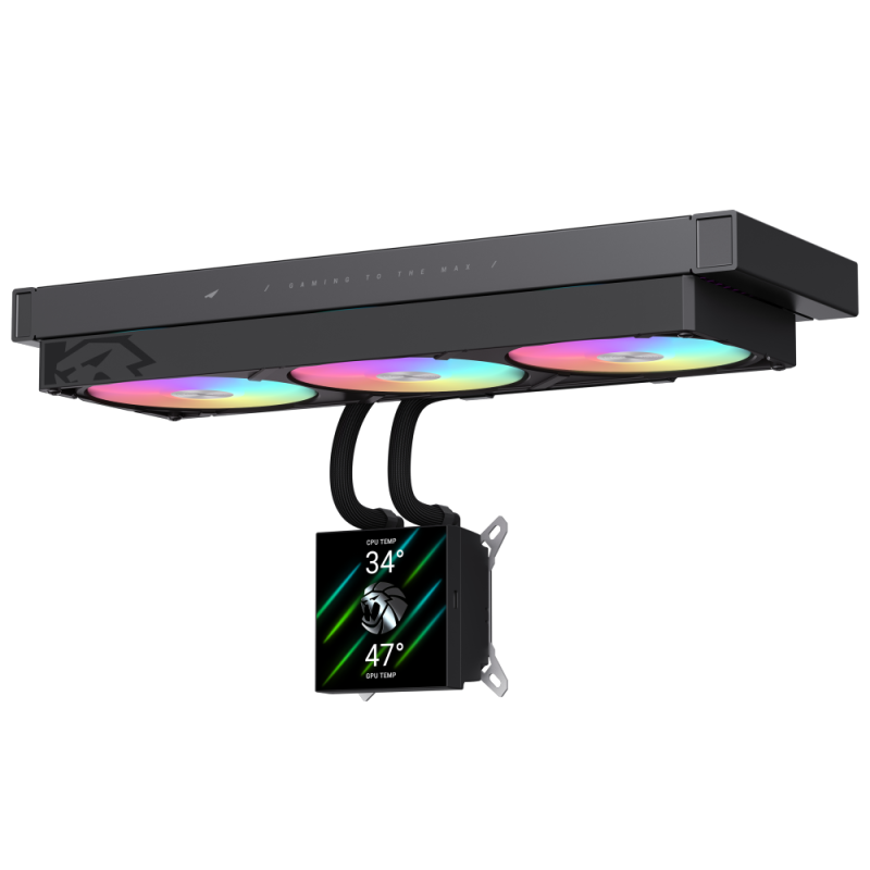 GAMEMAX GLACIER 360 LIQUID CPU COOLER  BLACK