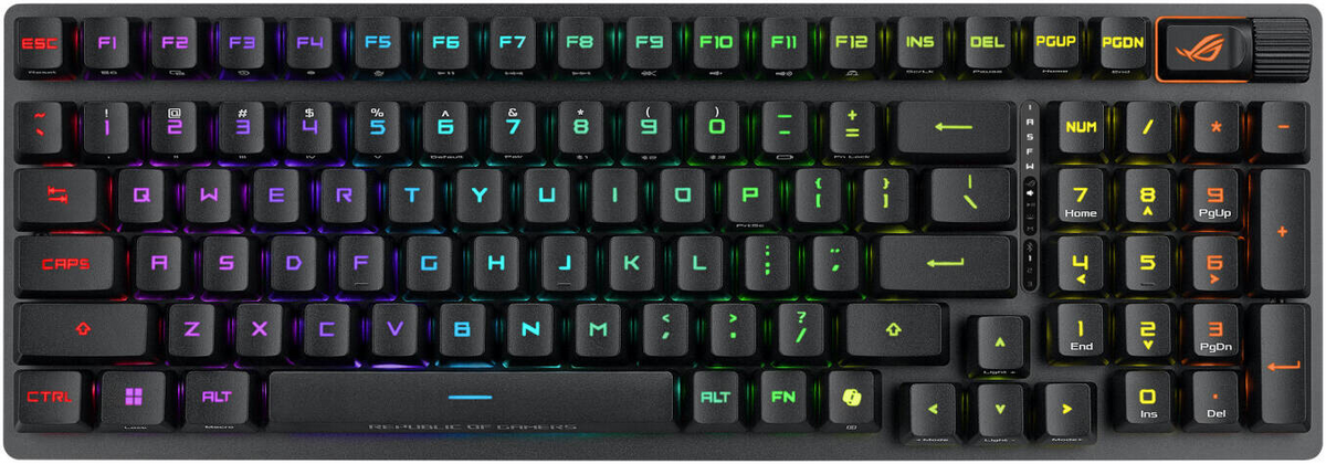 Asus ROG STRIX X902 SCOPE II 96 RX WIRELESS OPTICAL MECHANICAL GAMING KEYBOARD - BLACK
