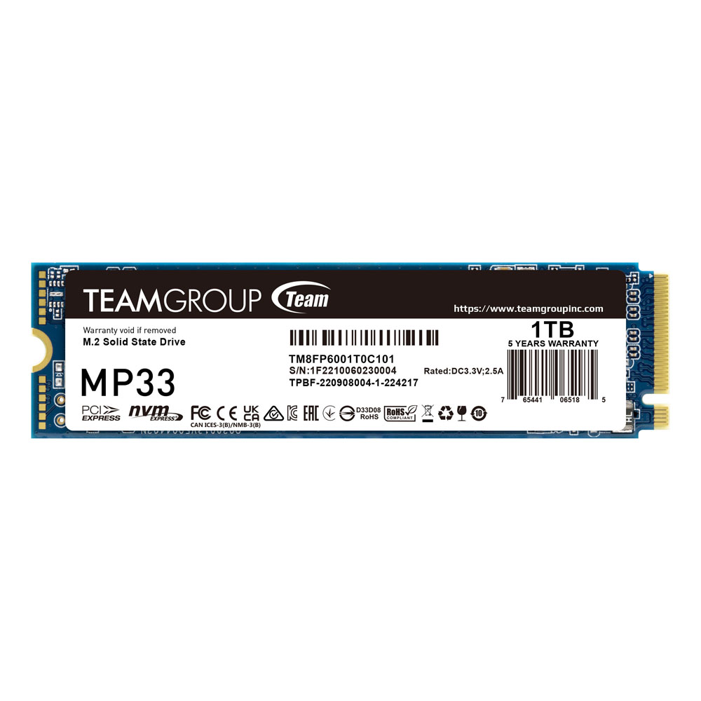 TeamGroup MP33 M.2 1TB 3D NAND NVMe