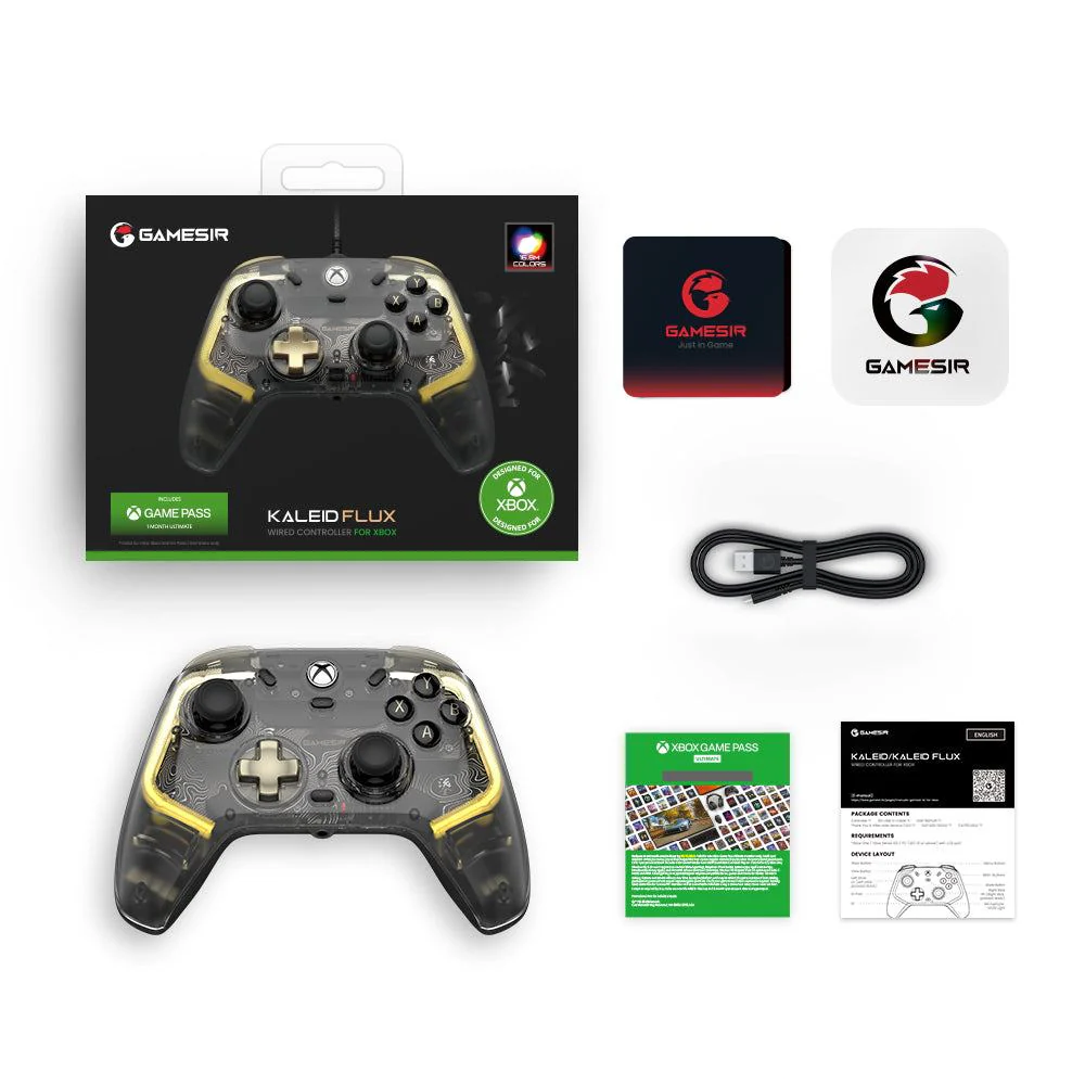 GameSir Kaleid Flux Xbox Controller Wired Gamepad for Xbox Series X S One PC
