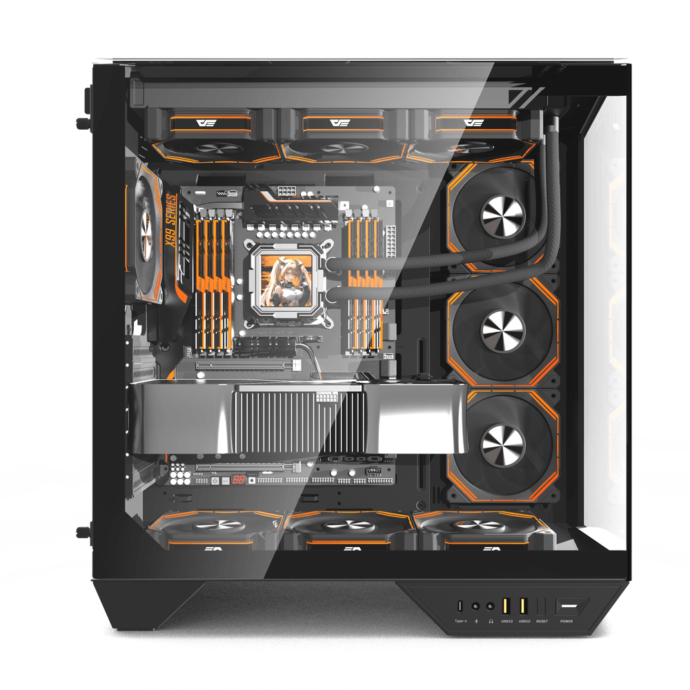 DARKFLASH DY470 ATX Black PC Gaming Case