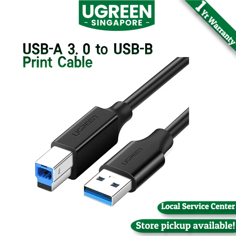 UGREEN USB 3.0 Printer Cable Scanner A Male to B Male 2m USB 3.0 AM To BM Data