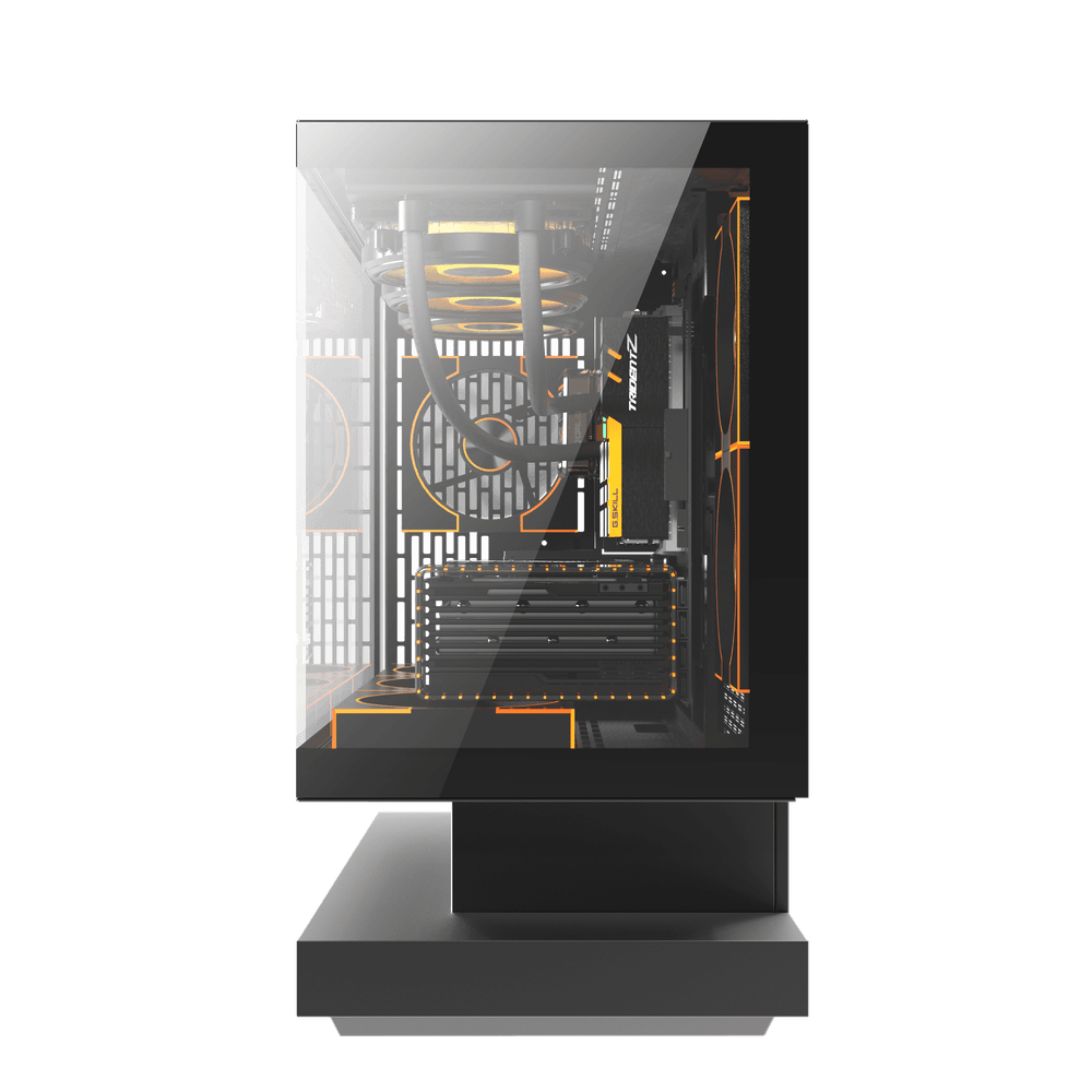 DARKFLASH FLOATRON F1 M-ATX Black PC Gaming Case