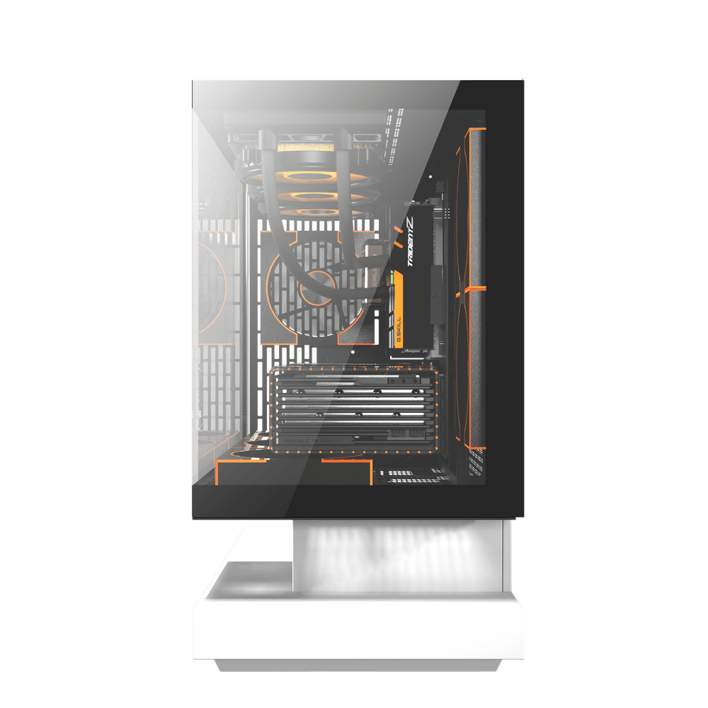DARKFLASH FLOATRON F1 M-ATX White PC Gaming Case