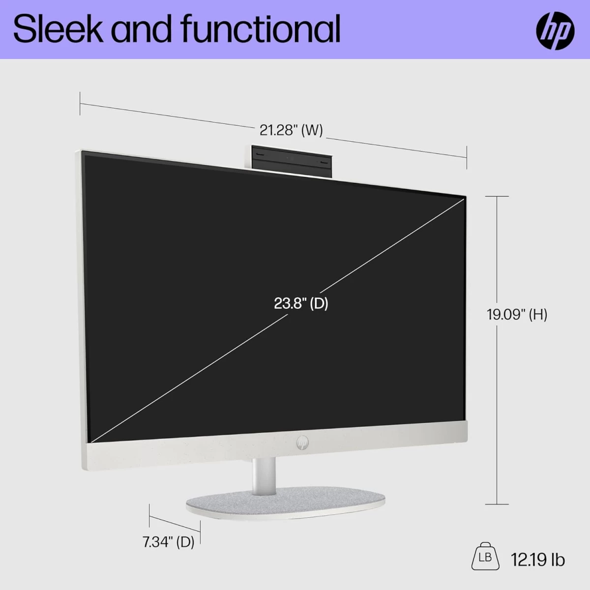 HP 24 inch All-in-One All-in-One | Maokong24I 1C24 | INTEL ULTRA 7-155U | RAM 16GB (1x16GB) DDR5 5600 | SSD 512G Touch 23.8 FHD Antiglare IPS