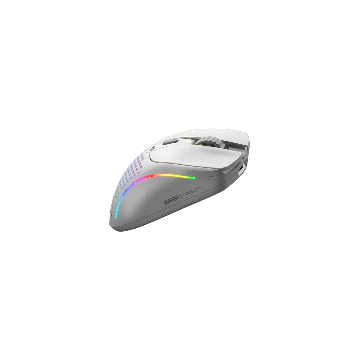 Glorious Model D 2 Wireless Optical RGB Lightweight Gaming Mouse - Matte White