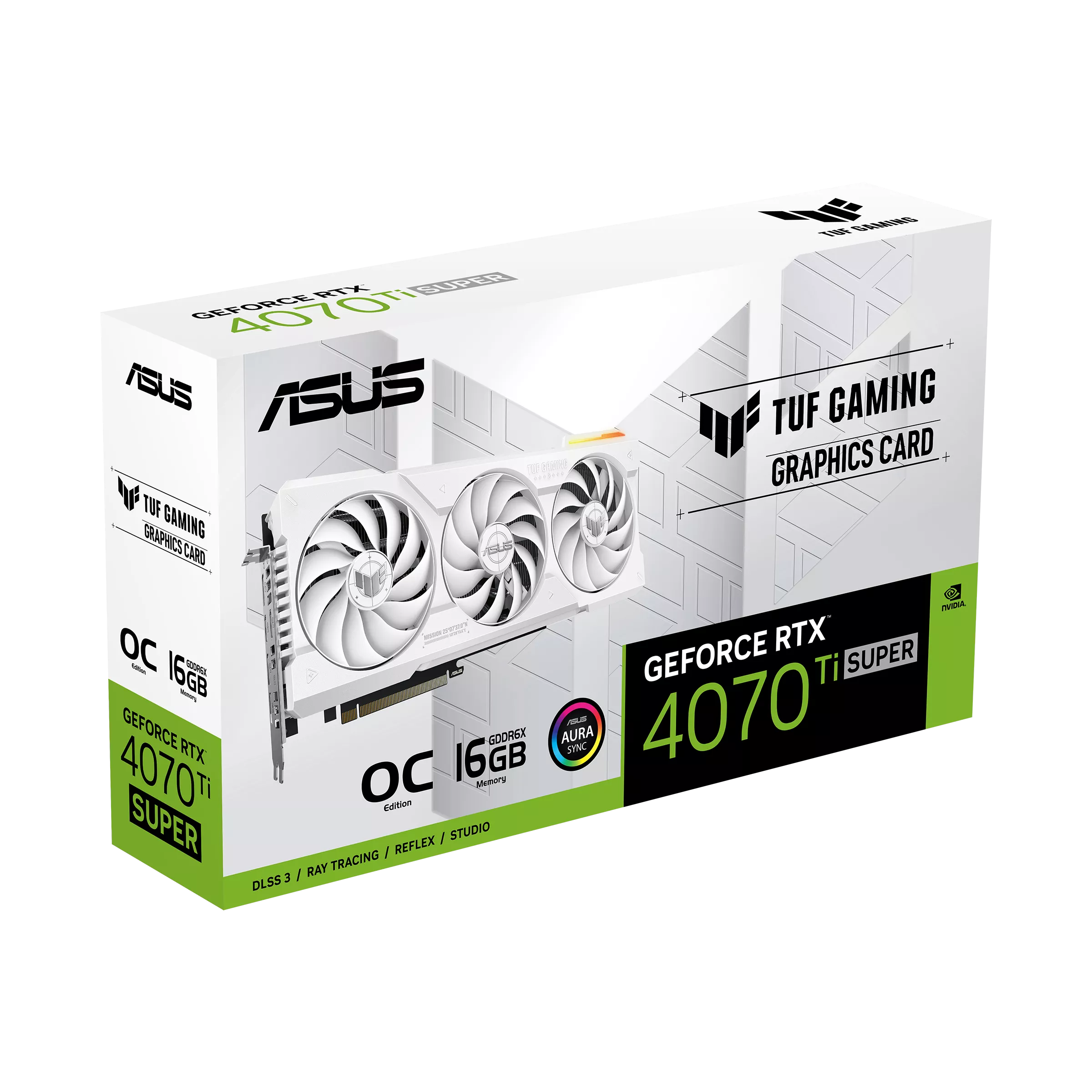 ASUS TUF Gaming GeForce RTX™ 4070 Ti SUPER White OC Edition 16GB GDDR6X - Graphics Card