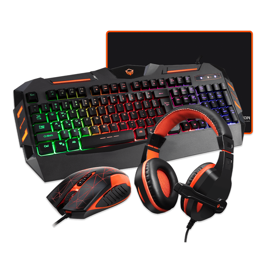 MEETION 4 IN 1 GAMING KIT C500 (KEYBOARD+MOUSE+HEADSET+PAD)