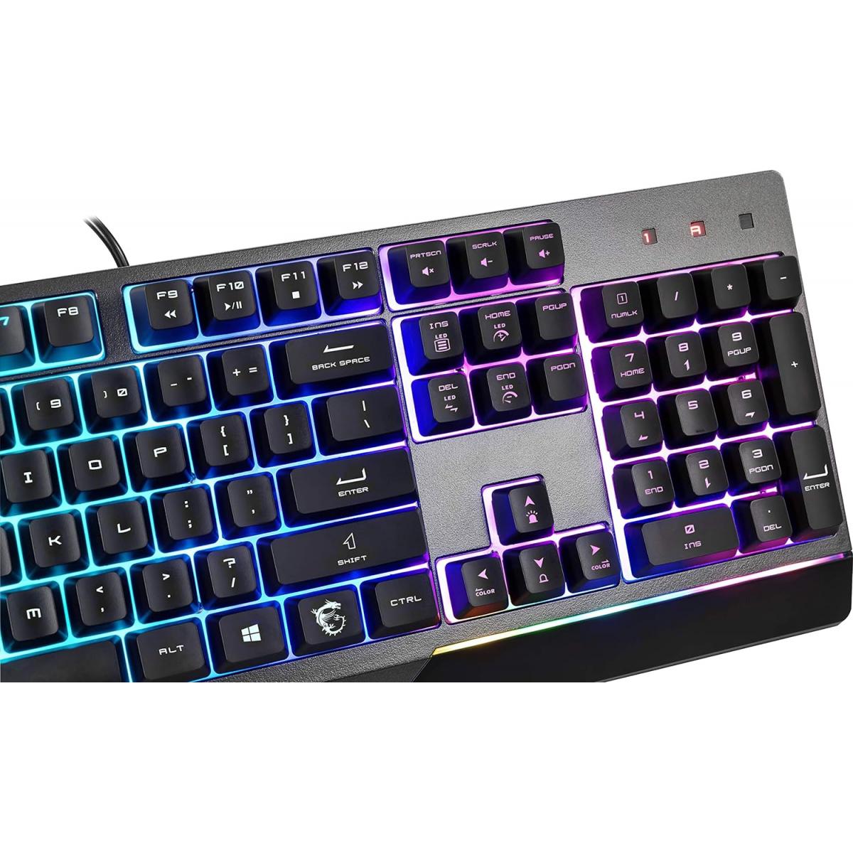 MSI Vigor GK30 RGB 6-Zone RGB Lighting Gaming Keyboard