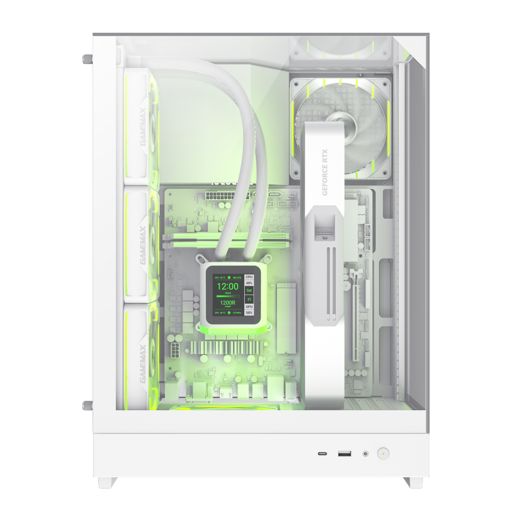 GAMEMAX T20 WH (WHITE) M-ATX GAMING CASE