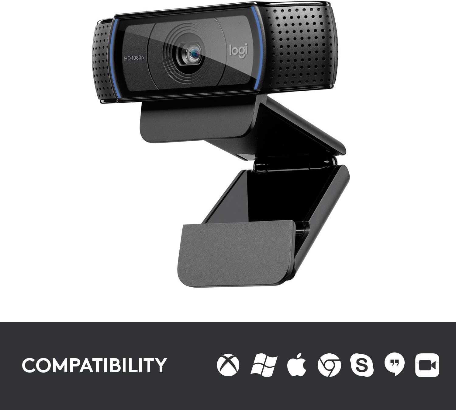 Logitech C920 Pro 1080p HD  Webcam with Dual Mic