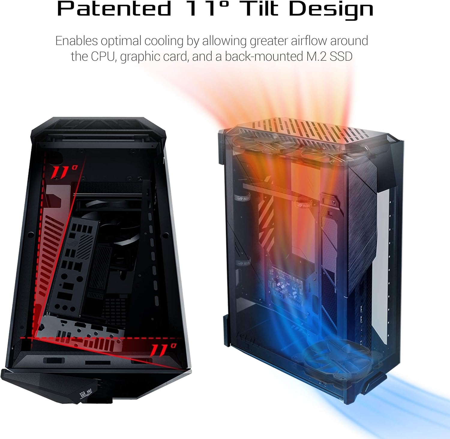 ASUS GR101 ROG Z11 Mini-ITX/DTX with Patented 11° Tilt Design ATX Gaming Case