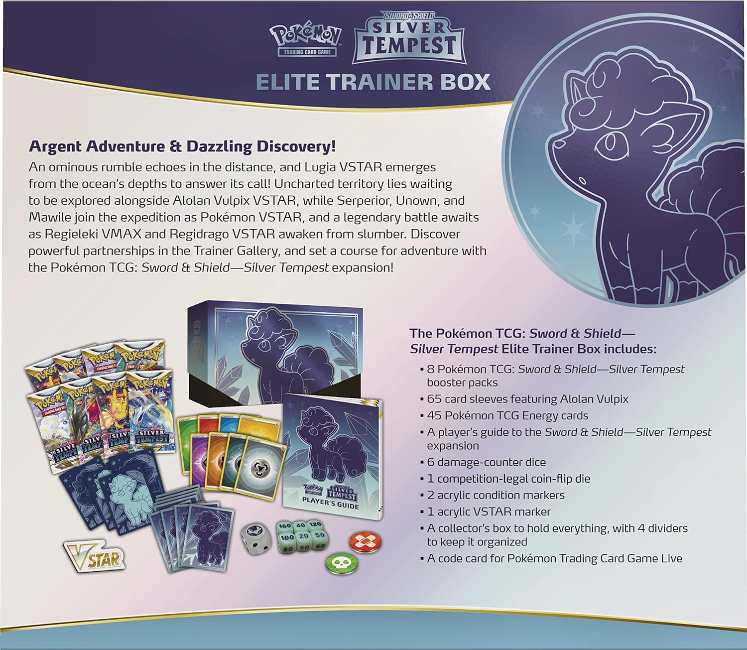 Pokemon Sword & Shield Silver Tempest Elite Trainer Box