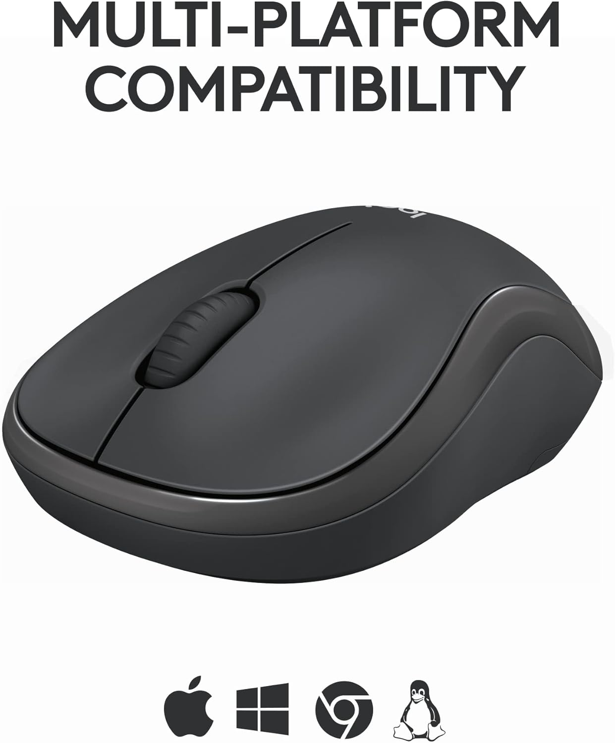 Logitech M240 Silent Bluetooth Mouse with Comfortable Shape - Graphite