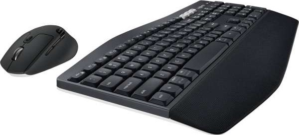 Logitech MK850 Performance Wireless Keyboard and Mouse Combo Bluetooth Smart 2.4GHz Wireless Connection 1000 Dpi Sensor 8 Buttons English/Arabic Black