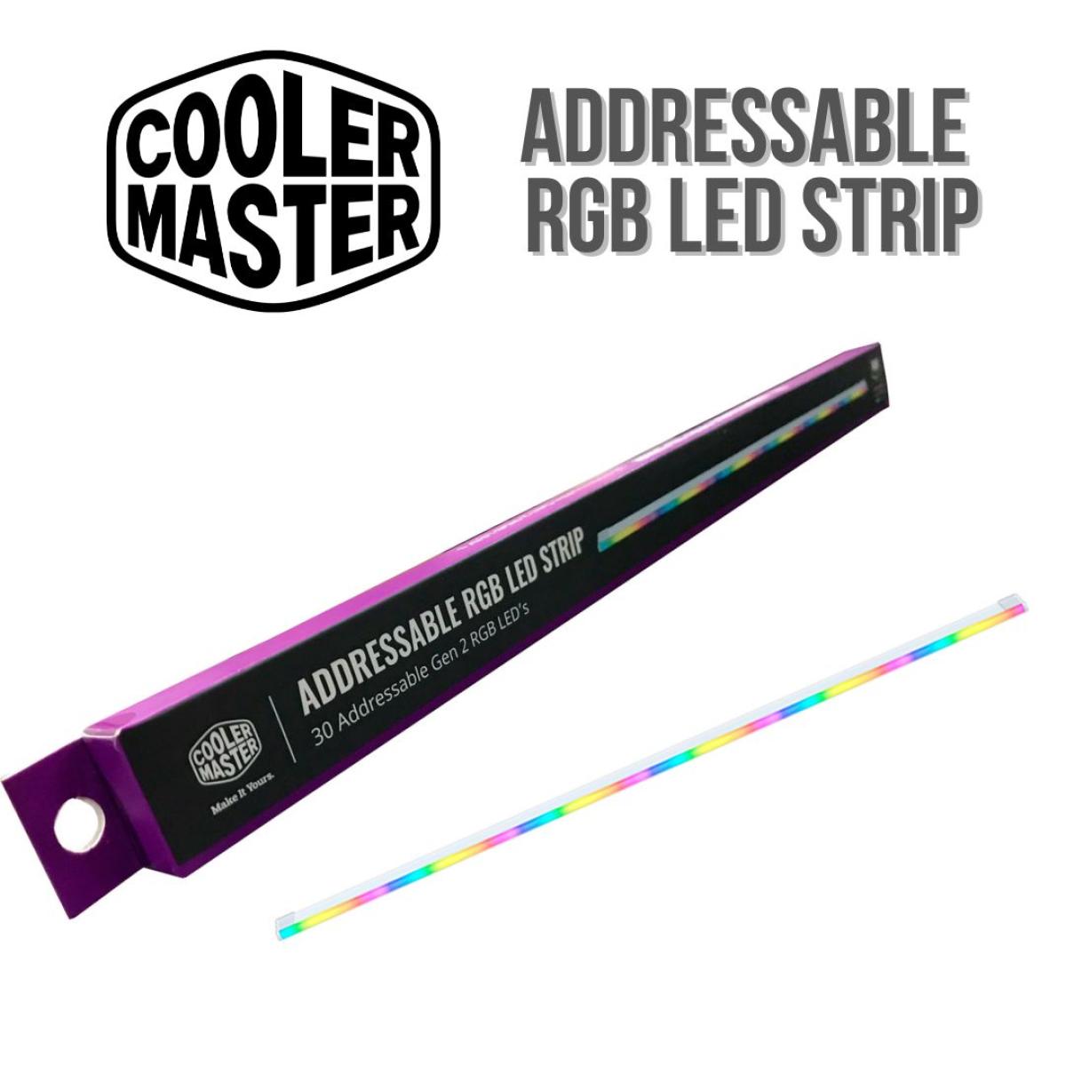 Cooler Master ARGB Addressable Gen 2 Soft Rubber LED STRIP, Double Sides  (40cm)