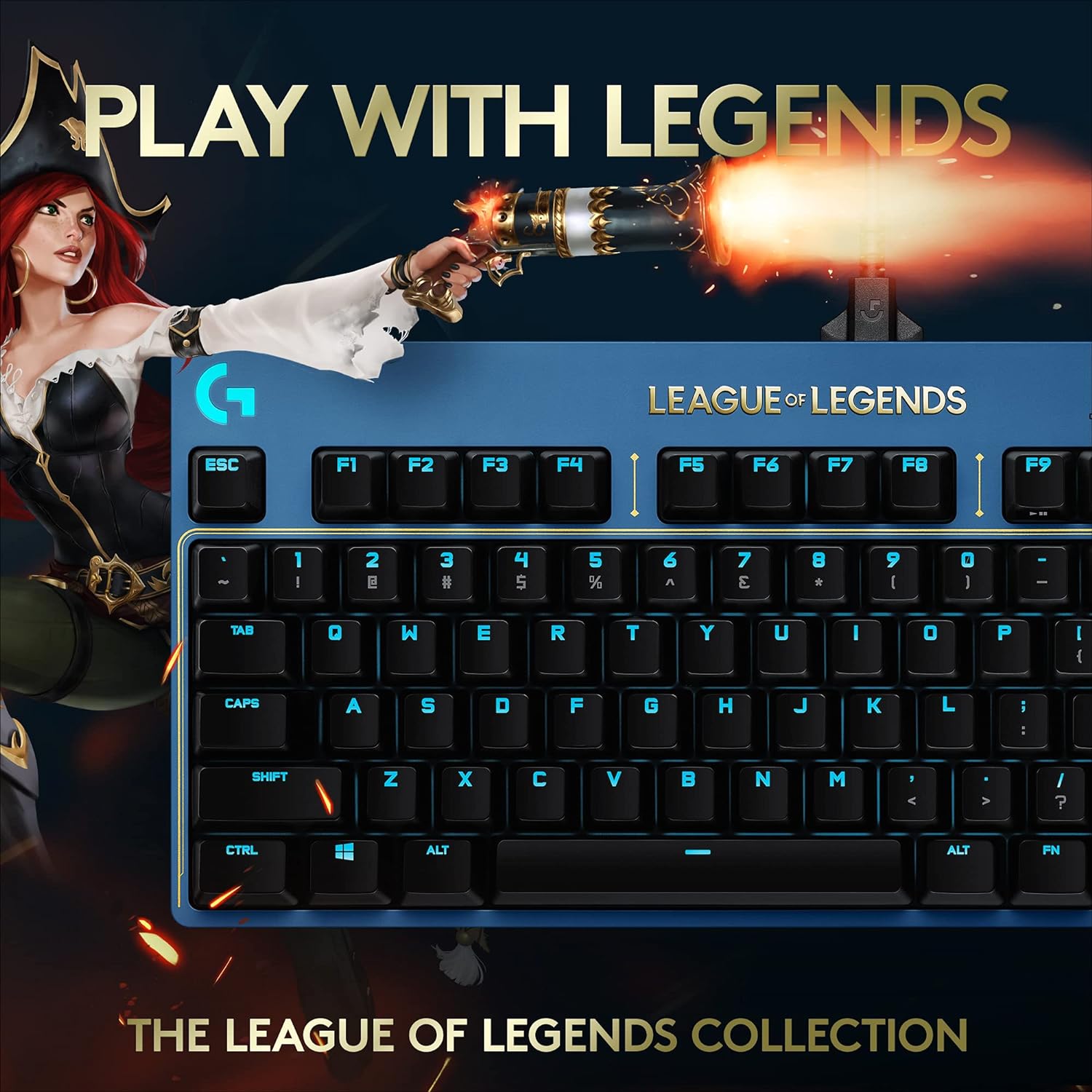 Logitech G PRO  Tenkeyless , RGB League of Legends Edition  Mechanical Gaming Keyboard