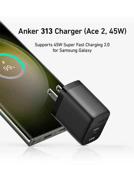 ANKER A2643G11 313 CHARGER (45W) BLACK