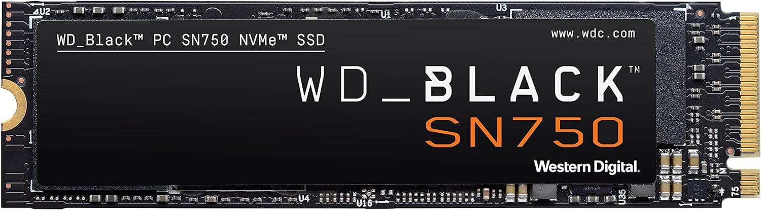 WD BLACK 2TB SN750 NVMe Internal Gaming SSD  - Gen3 PCIe, M.2 2280 , Up to 3,400 MB/s