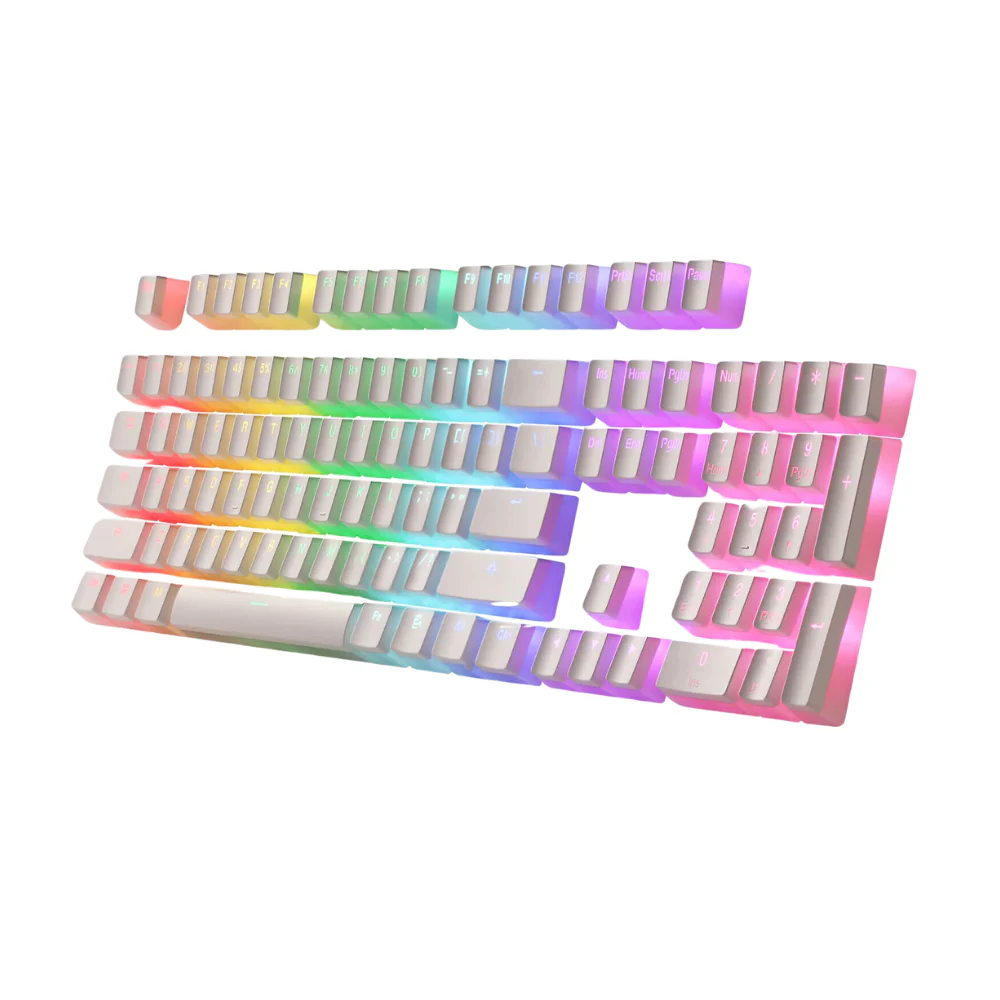 Redragon A130 White PBT Double Shot Keycap Set