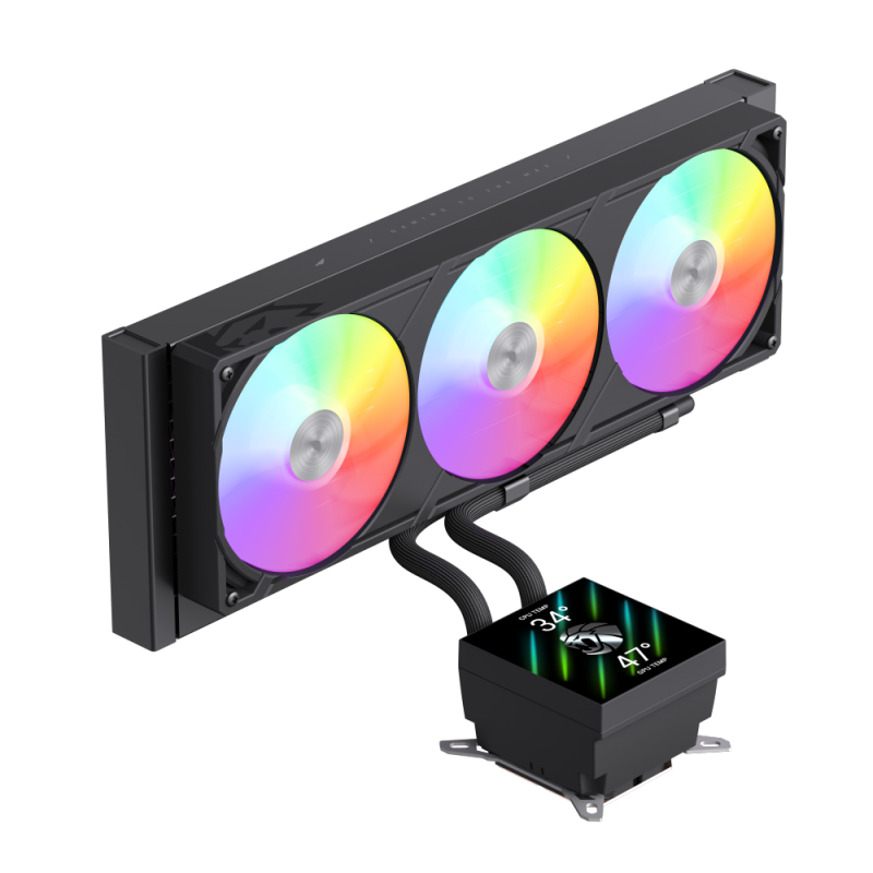 GAMEMAX GLACIER 360 LIQUID CPU COOLER BLACK GAMEMAX GLACIER 360 LIQUID CPU COOLER BLACK