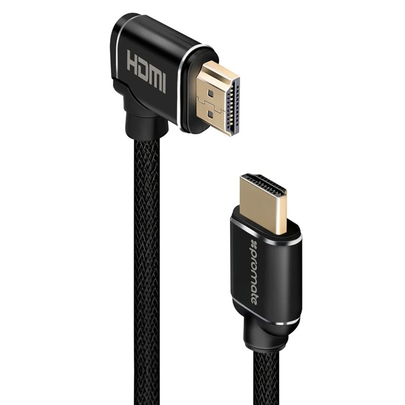 Promate PROLINK4K1-300 High Definition Right Angle 4K HDMI Audio Video Cable