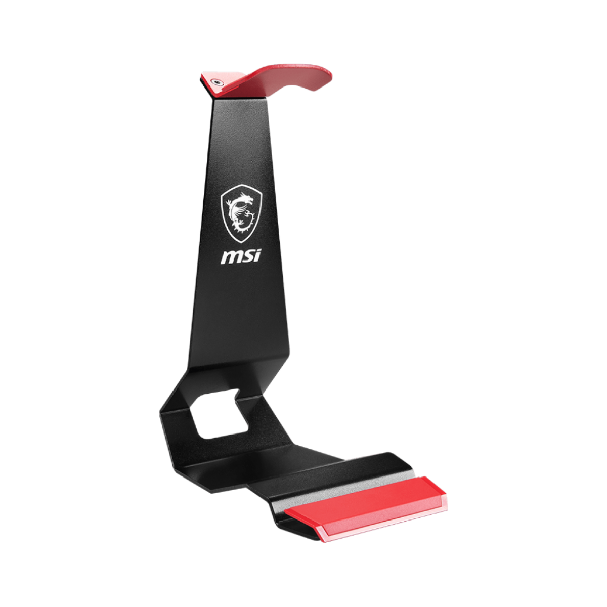 MSI HS01 Black With Red, Solid Metal Design, Gaming Headset Stand