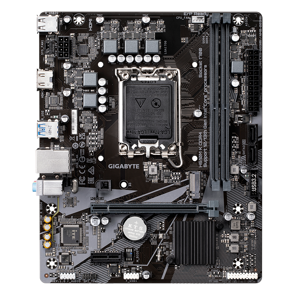 GIGABYTE H610M K DDR4 (rev. 1.0) MOTHERBOARD