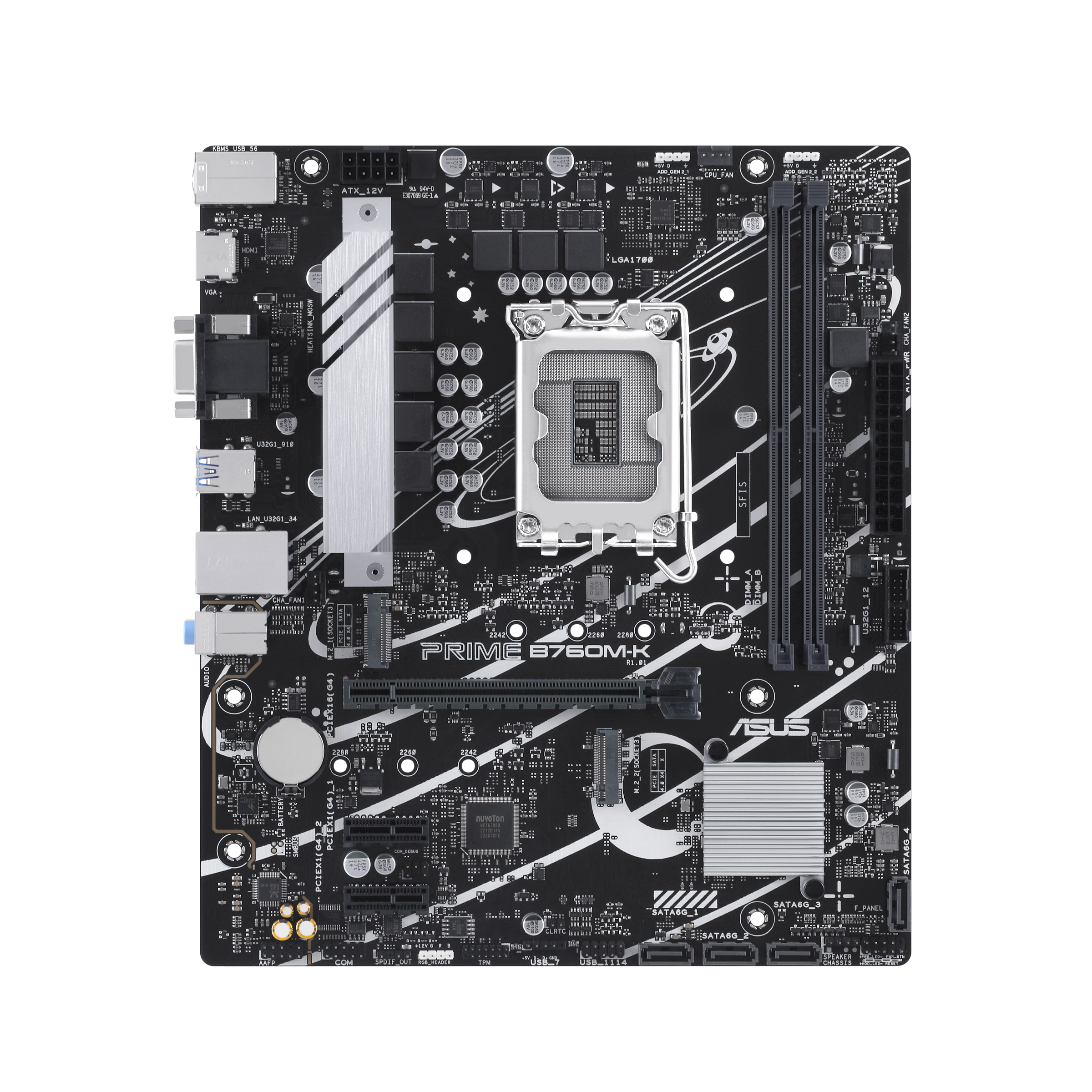 ASUS PRIME B760M-K DDR5 (13th and 12th Gen) LGA 1700 mATX Motherboard