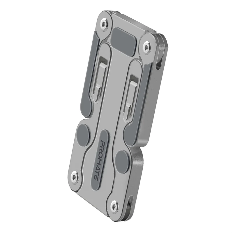 Promate FoldiX Compact Multi-Level Folding Laptop Stand w/ Anti-Slip Design - Grey